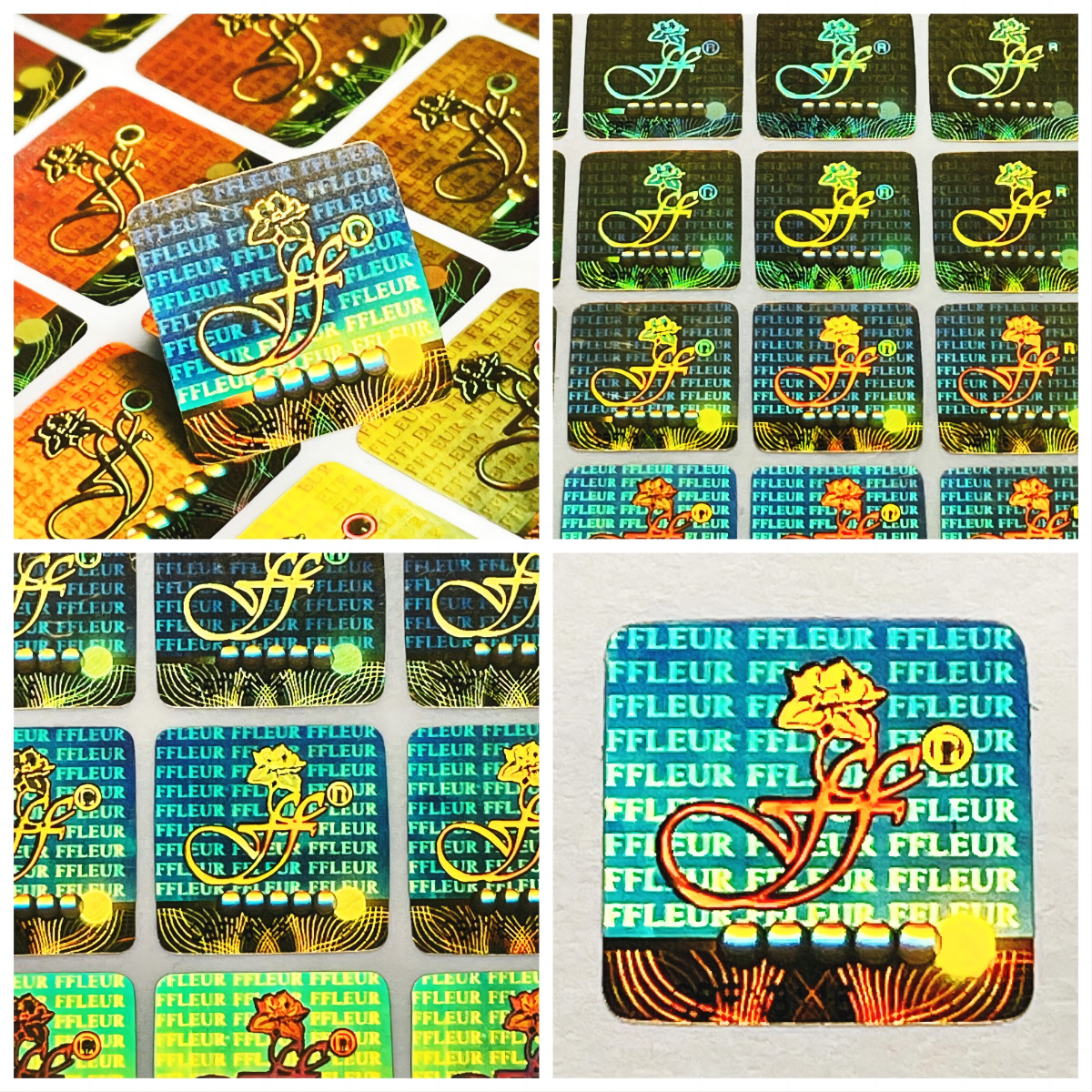 全息鐳射二維碼防偽標貼一次性激光3D效果動態(tài)防轉(zhuǎn)移留底標簽